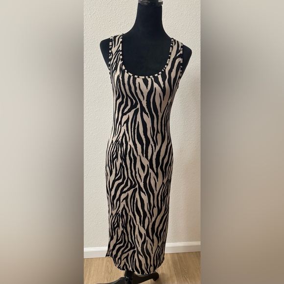 Jade By Jane Dresses & Skirts - Elegant Zebra Pattern Midi Dress